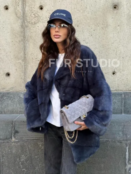 Короткая норковая шуба - автоледи - фото 8