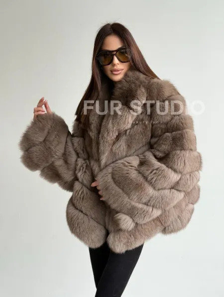 Шуба из меха финского песца - фото 10