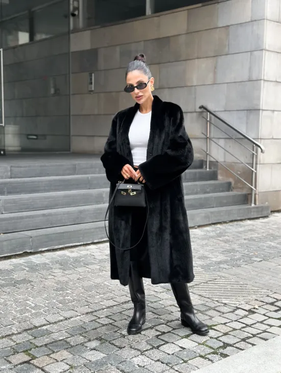 Модная шуба из меха норки Saga furs - фото 8