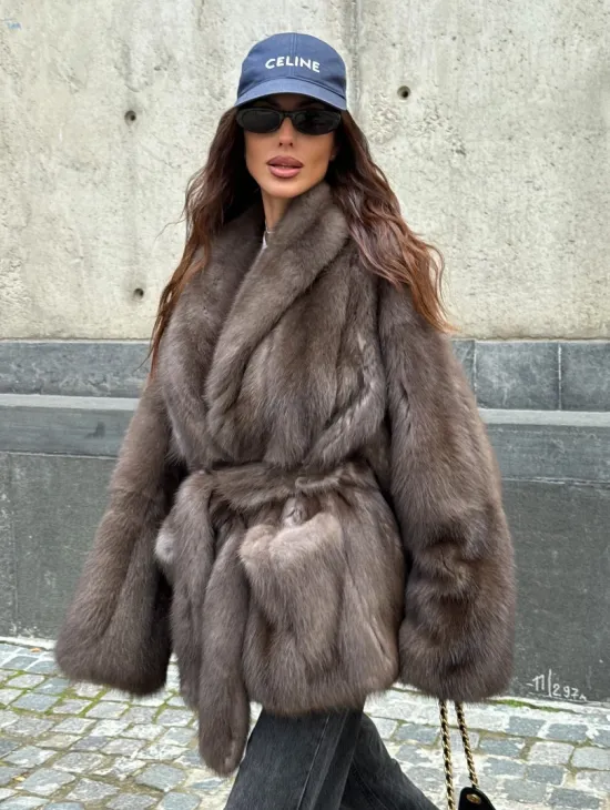 Шуба из меха куницы - автоледи - фото 10