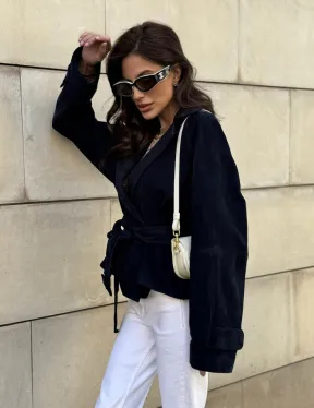 Модная куртка из замшевой кожи - фото 9