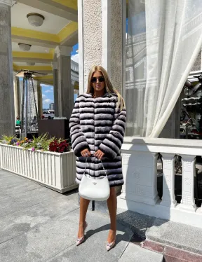 Шиншилловая шуба из орилага - фото 4