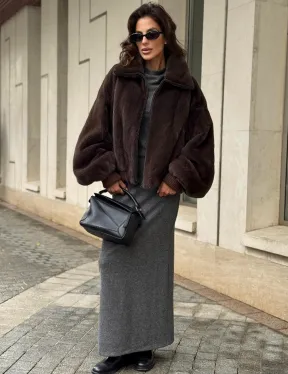 Норковая шуба - бомбер - фото 4