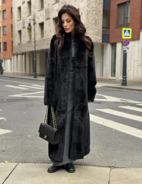 Шуба норковая черная 