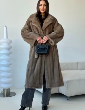 Норка пастель роспуск английский воротник - фото 7