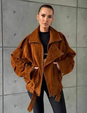 Замшевая куртка-косуха - фото 12