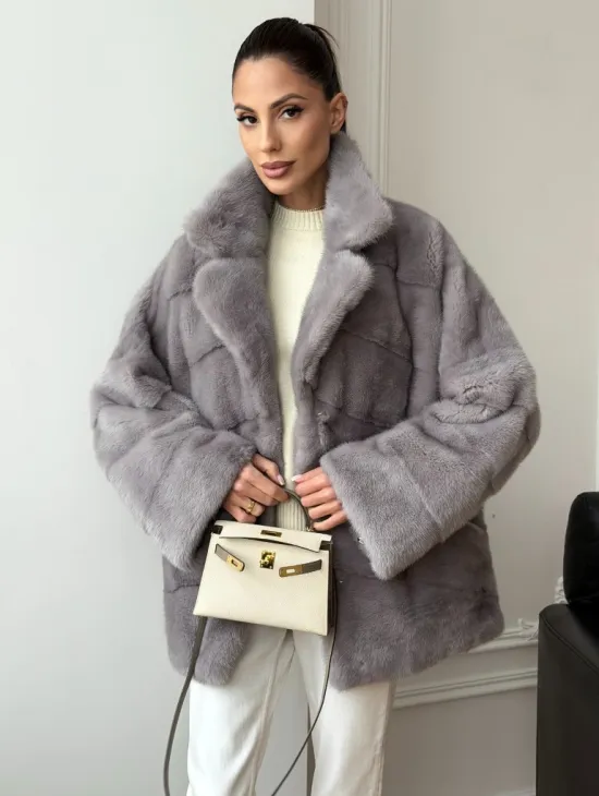 Полушубок норковый - фото 10