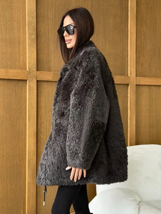 Шуба из овчины - натуральная - фото 7