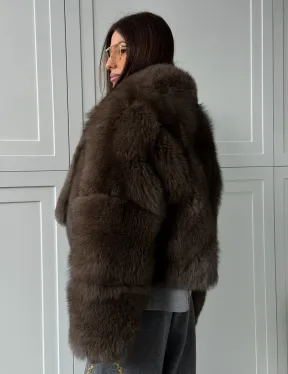 Кроп-шуба из меха песца - фото 12