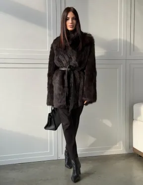 Женская дубленка из тосканы - фото 9