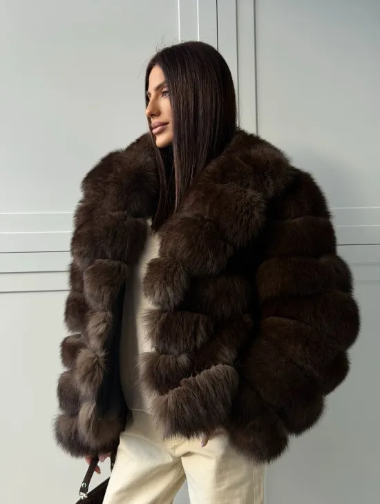 Полушубок из песца 