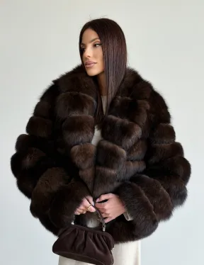 Шуба песцовая под соболь - фото 15