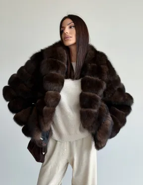 Шуба песцовая под соболь - фото 16