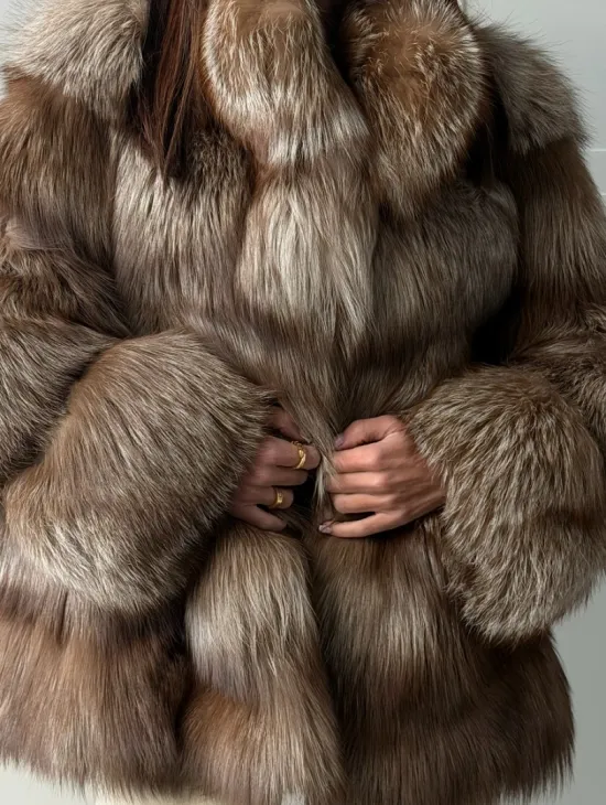 Полушубок из финской лисы - фото 2