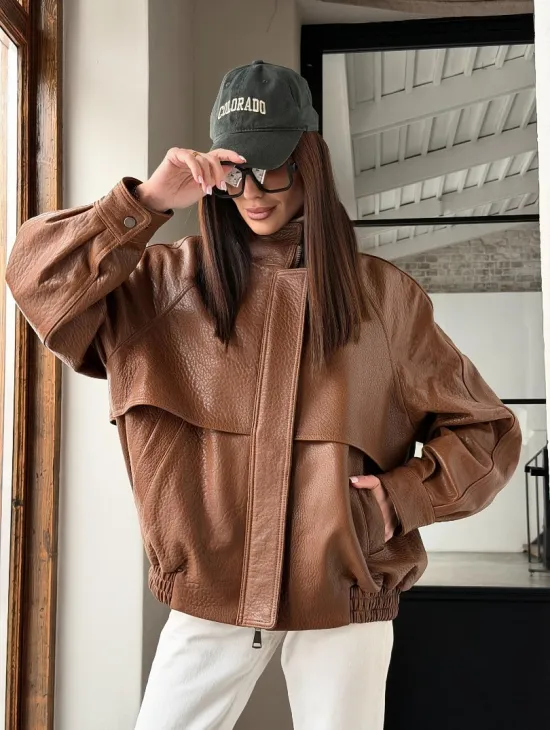 Стильная кожаная куртка - фото 19