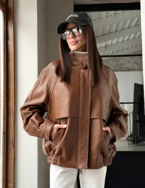 Стильная кожаная куртка - фото 17