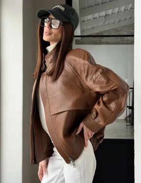 Стильная кожаная куртка - фото 10