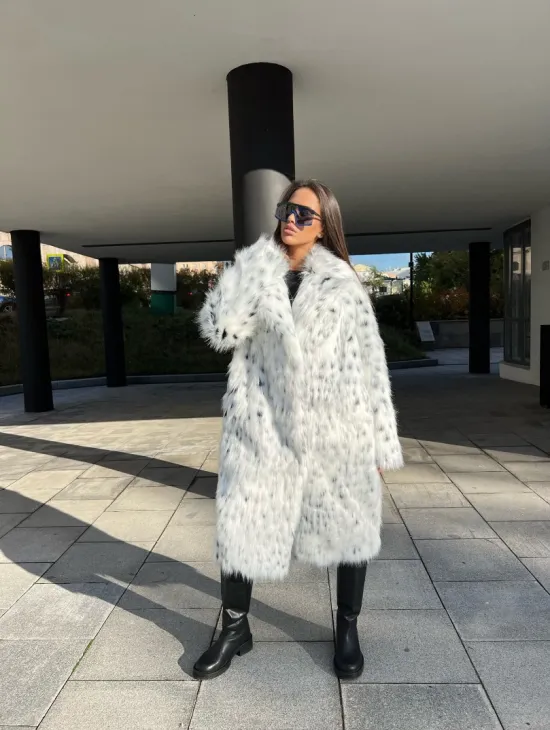 Шуба из экомеха под рысь - фото 8