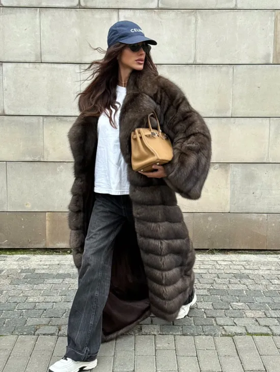 Шуба из меха баргузинского соболя - фото 11