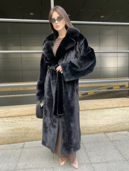 Норка BLACKGLAMA роспуск английский воротник - фото 5